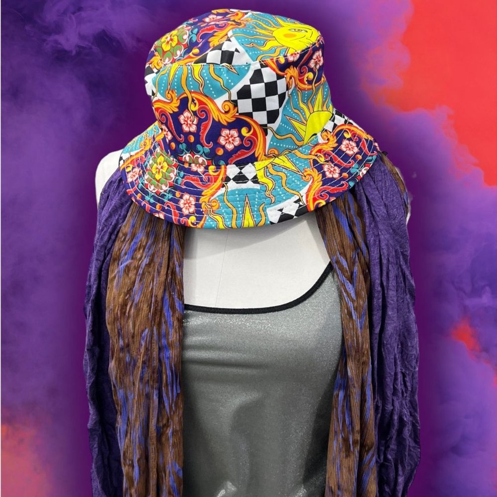 Celestial Retro Rave Bucket Hat - Picture 3 of 9